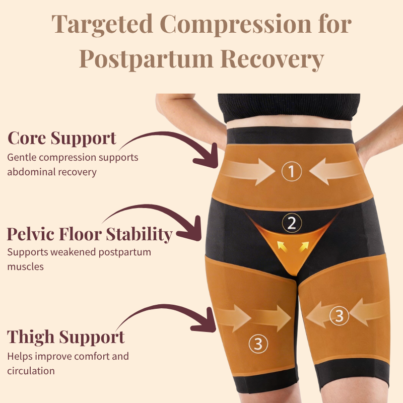 Postpartum Recovery Compression Shorts