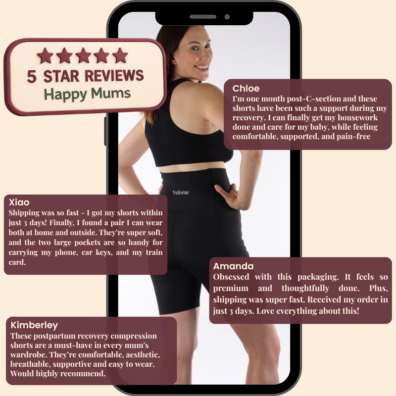 Postpartum Recovery Compression Shorts