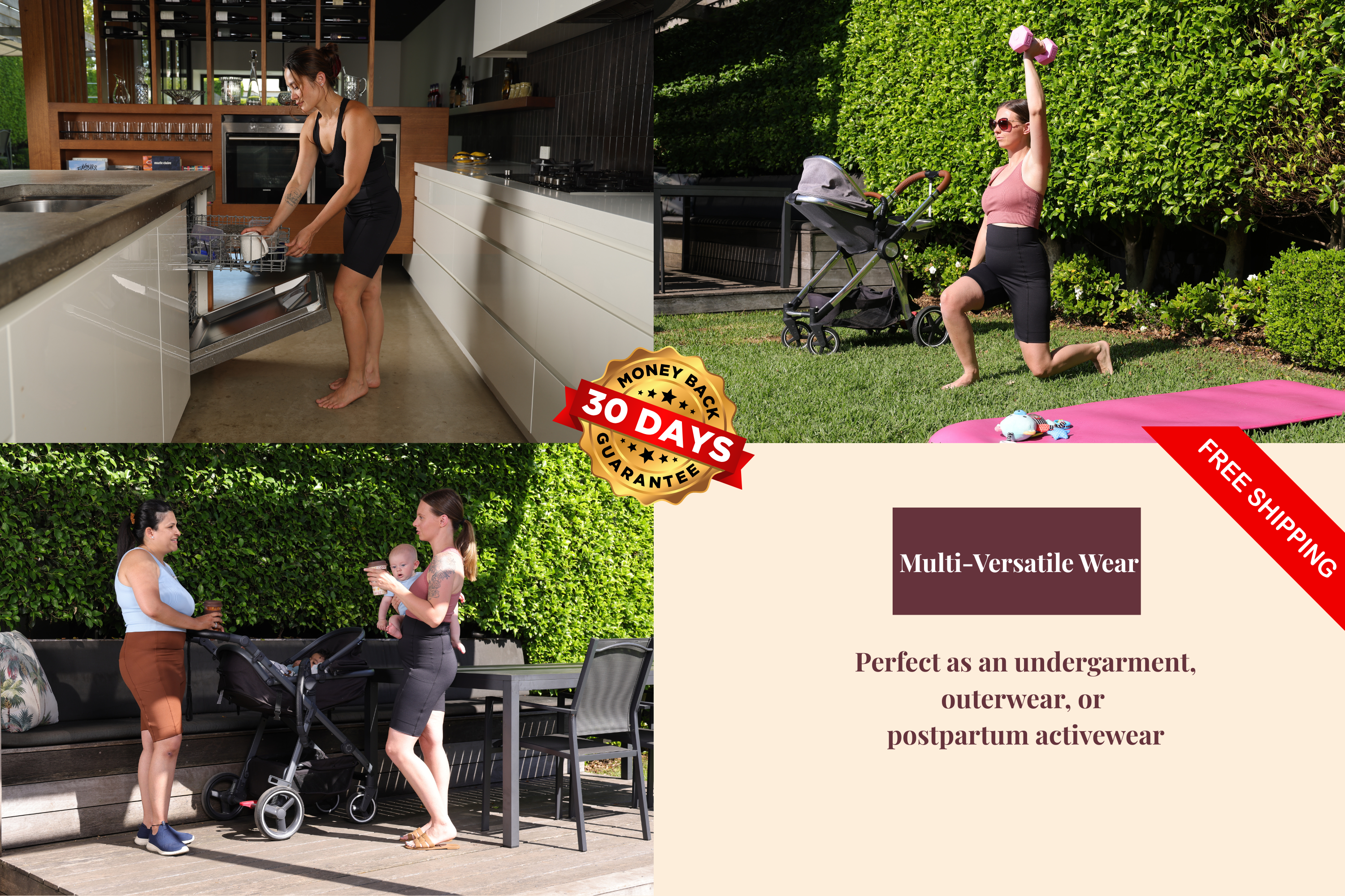 Postpartum Recovery Compression Shorts